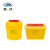 魅祥 黄色利器盒垃圾桶 卫生所锐器盒小型废物桶 方形8L(10个)
