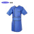 宇龙（YULONG）X射线防辐射服铅衣放射科防护用品铅衣双面半袖铅衣套装0.5mmbp 蓝色 XL 