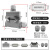 康泽润和 重载连接器高底座表面HDC-HE矩形航空插头热流道 20芯高底座双扣顶出 