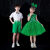童黎六一小学儿童合唱演出服幼儿男童主持人礼服女童蓬蓬裙舞蹈表演服 女生绿色星星纱 130cm(130cm)