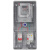 德力西电表家用电表箱锁透明单相防水出租房220v一表套装塑料表箱 家用单相电表5*（20）A 最大功率4.4KW