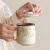利瑞芬设计感小众马克杯汝窑陶瓷过滤泡茶杯茶水分离茶杯办公带盖