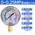 耐震压力表yn60液压油压气压测水压表1.6防抗震气泵打压不锈钢25 0-0.25Mpa(2.5公斤)螺纹:M14*1.