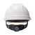 烽雷ABS帽衬V型有孔安全帽建筑工地劳保防撞头盔 白色