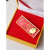 诗筠（SHIJUN）毛主席胸针像章胸章长方形复古徽章为人民服务纪念红色饰品 长方形简单礼盒装