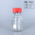 加厚玻璃GL45蓝盖试剂瓶密封化学实验瓶耐腐蚀样品瓶红盖四氟垫瓶 透明250ml红盖+四氟垫