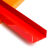 塑料U型pvc门槛保护条 护墙角防撞护条装修工地踏板罩加厚凹槽护角条 红色宽11cm 长08米（5条）