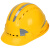 德威狮高强度ABS反光安全帽工地领导施工头盔劳保透气电力工程帽免费印 欧式透气款蓝色