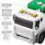 儿童玩具洒水车喷水男孩汽车模型惯性扫地车惯性道路清扫车垃圾车 垃圾分类车-绿+6车+地图+路标
