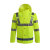 昊鹰 安全反光分体式透气雨衣雨裤套装 户外骑行成人反光雨衣套装 荧光绿L170