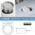 304台面不锈钢垃圾桶摇翻盖卫生间隐形内嵌盖洗手间装饰圆形盖子 JF-300方形单盖