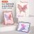 安德栩360旋转]适用ipad9保护套苹果air2/5/34带笔槽ipad平板壳20 粉色Butterflies少女粉双面 iPad2019(10.2英寸)