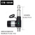 12V24V直流电动推杆电机6000N推力直线马达翻身床升降器150mm行程 推杆电机行程100MM(毫米 伸出5MM/S 扭矩6000N x 供电12VDC