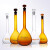 透明A级玻璃容量瓶10 25 50 100 200 250 500 1000ml 棕色梨形量瓶 棕色100ml