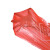 纳仕德 背心手提加厚分类垃圾袋一次性印字塑料袋45*55cm 红色有害垃圾（2捆100）