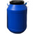 废液桶实验室25公斤大号容量塑料柴油溶试剂桶带盖储水危废收集缸 25升圆桶蓝色加厚