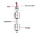 耐高温304不锈钢双浮球开关水位磁性浮子液位计控制传感器 耐高温 （0-220V）200mm (ES2001