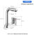 KEDOETY冷热洗脸盆水龙头双孔二三孔洗手池台盆面盆龙头卫生间家用混水阀 申达S(冷热)配60管+2角阀
