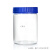 透明高硼硅玻璃大口蓝盖试瓶广口样品瓶实验耐高温瓶100mm内口工业品 透明小号+四氟垫片