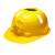 YHGFEE风扇安全帽带防晒遮阳夏季透气帽檐可充电工地太阳能降温神器男士 升级第四代三筋大风力款--黄色