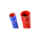 红色矽胶钢丝波纹管万能通风管耐高温压夹布水管300度进气橡胶管 钢丝管 内径38mm（长400mm）