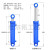 定制液压油缸8吨实心电镀铬重型双向升降顶配件大全 内径80 杆径50 行程650 实心电镀