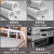 JPHZNB适用于钢丝床可折叠式双人单人90宽的单人床小床经济型80公分cm便 银灰方管-加厚架体床板100C