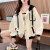韩惠芷女装棒球服外套女2024年新款洋气卫衣女设计感小众时尚百搭学生潮 黑色 2XL