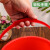 喜蛋小桶调油漆塑料桶摘草莓桶小红桶手提小水桶美术画画洗毛笔桶 红色无盖25L