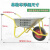 手推车建筑工具车双轮手推车农用独轮小推车工地运沙车垃圾搬运车 黄色小推车实心胎C23