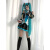 STOYTOYND初音未来cos服MIKU公式服cos初音cos服未来初音cosplay女装纯欲 全套衣服(白银漆皮) XS