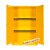 防爆柜化学品安柜工业危化危险品储存加仑柜易燃液体防火箱 加厚双层12加仑黄色