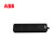 ABB 排插接线板三位六位USB五孔插排3A输出过载排延长线 黑色三位五孔