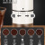 蒙第诺磨豆机咖啡豆研磨机手磨咖啡机咖啡研磨器 外刻度5档手摇磨豆机 黑色