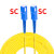 光纤跳线SC转LC-FC-ST单模单芯尾纤延长线双芯2芯光钎线3米5米8/1 SC-SC单模单芯电信级 2m