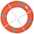 船用ccs救生圈成人救生游泳圈2.5KG加厚实心儿童塑料5556救生圈 2.5kg救生圈+8mm10米橙绳配环钩