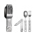 ROXON洛森户外折叠餐具多用不锈钢便携露营多用装备实用叉勺系列 C1S