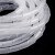 臻工品 包线管束线管电线缠绕管 一卷价 白色16mm/5米