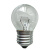 照明E27e14老式白炽灯泡小螺口台灯床头暖光小球形可调光灯泡 E27球泡透明 15W