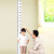 仁聚益3d克力身高墙贴儿童成人家用单位体检测量尺自粘长久耐用可 白色宽9cm