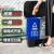 垃圾分类垃圾桶家用二合一小型双色桶脚踏带盖子干湿分离商用可回 16L加厚双槽(绿厨余+灰其他)