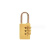 小锁u型锁密码锁 行李箱包锁 密码挂锁 更衣柜健身房锁 1号(3轮小号) 1件价 
