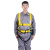 定制适用全身五点式安全带高空作业施工空调安装保护装备耐磨安全绳带挂钩 70组合套装 黄色