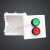 86型暗装按钮开关控制盒紧急停止启动风机电梯远程控制面板按钮盒 两位自复钮(不带灯) 绿色带灯，红色不带灯不含底盒