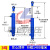 油缸液压缸 50缸径液压油缸双向液压缸升降式油顶3吨小型液压缸液压顶千斤顶JYH 50*1400(实心电镀)