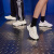 阿迪达斯 （adidas）三叶草男鞋女鞋 24夏季新款老爹鞋透气休闲鞋缓震运动跑步鞋 EE6464/OZWEEGO-白灰 40