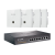 TP-LINK 普联全屋WiFi6无线ap面板千兆套装PoE路由器供电ac组网AX3000M网络覆盖 【Wi-Fi6】4个面板+9口路由器高配版【白色】