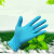 耐用橡胶一次性加厚latex型丁腈手套防滑无粉Latex gloves 耐用防滑型蓝丁腈10只装 S