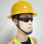 达林韦尔大边沿型男建筑工程防砸防晒劳保安全帽头帽 SBD-G1红色帽+透明护目镜