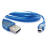 mini usb数据线 T型口平板MP3硬盘相机汽车导航数据线充电线5P 蓝色 30厘米 其他